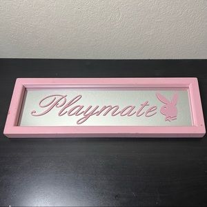 Playboy Authentic Rare Pink Bar Mirror Vintage Y2K Playmate Rabbit Bunny Logo